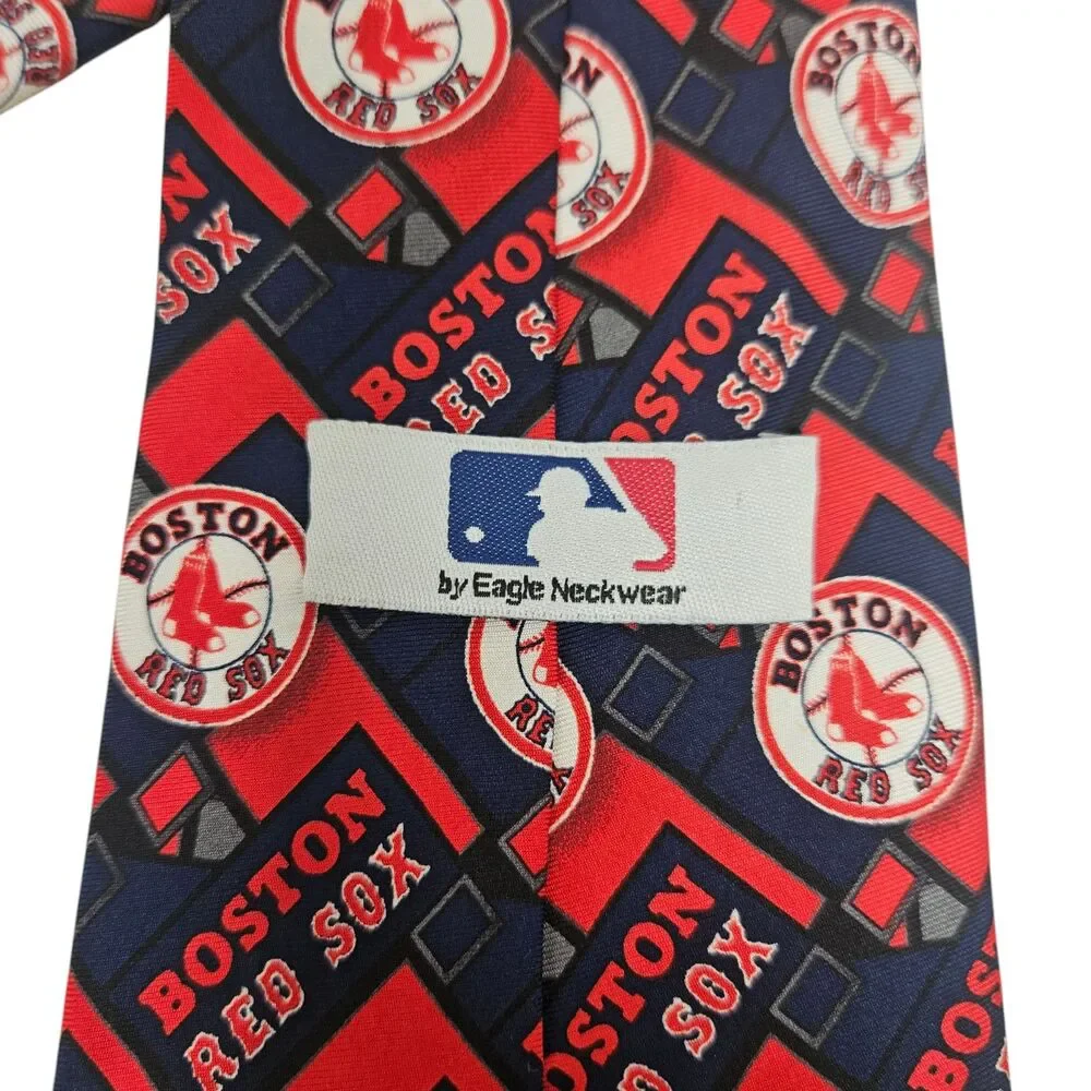 Eagle Neckwear BOSTON RED SOX 100% Silk Tie Men's Necktie MLB Baseball Wide 58